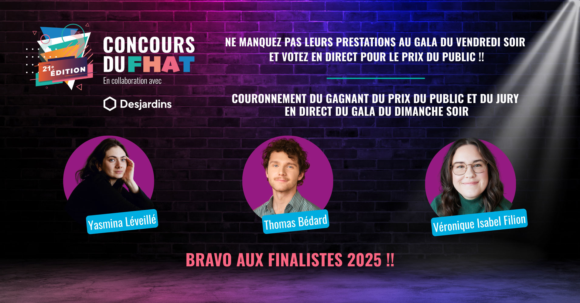 Bravo aux finalistes 2025 !!